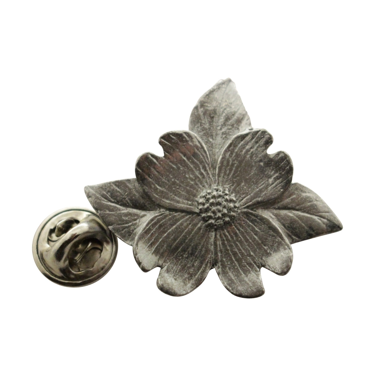 Dogwood Flower Pin ~ Antiqued Pewter ~ Lapel Pin ~ Antiqued Pewter Lapel Pin ~ Sarah's Treats & Treasures